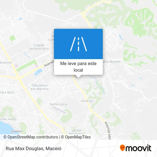 Rua Max Douglas mapa