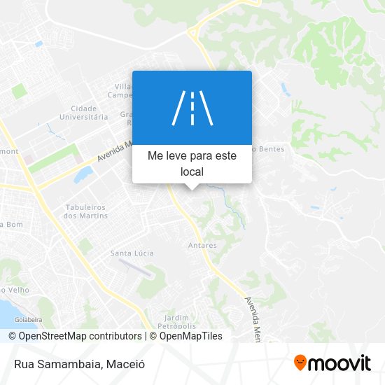 Rua Samambaia mapa