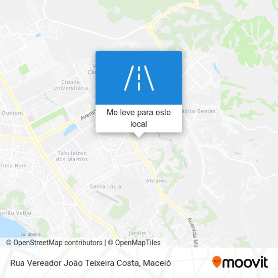 Rua Vereador João Teixeira Costa mapa