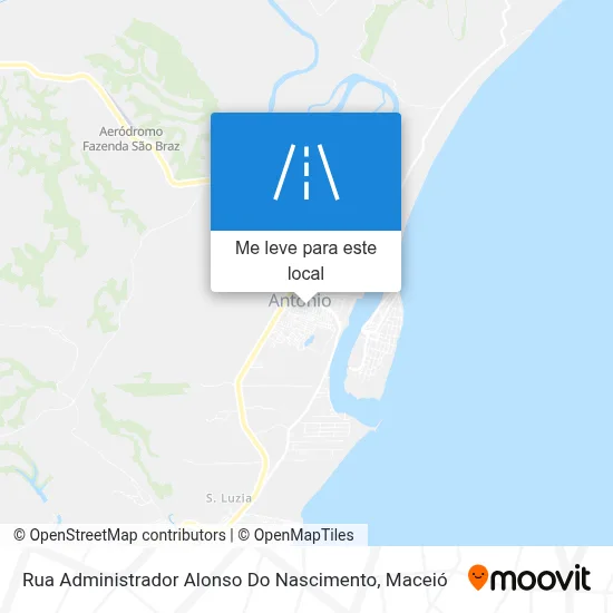 Rua Administrador Alonso Do Nascimento mapa