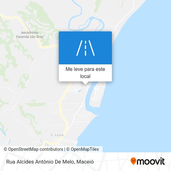 Rua Alcides Antônio De Melo mapa