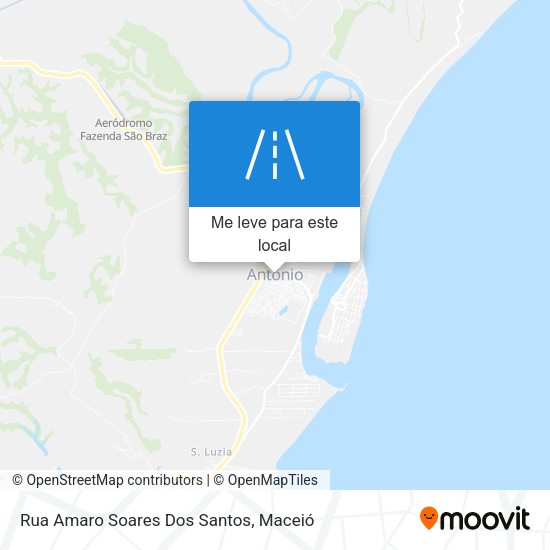 Rua Amaro Soares Dos Santos mapa