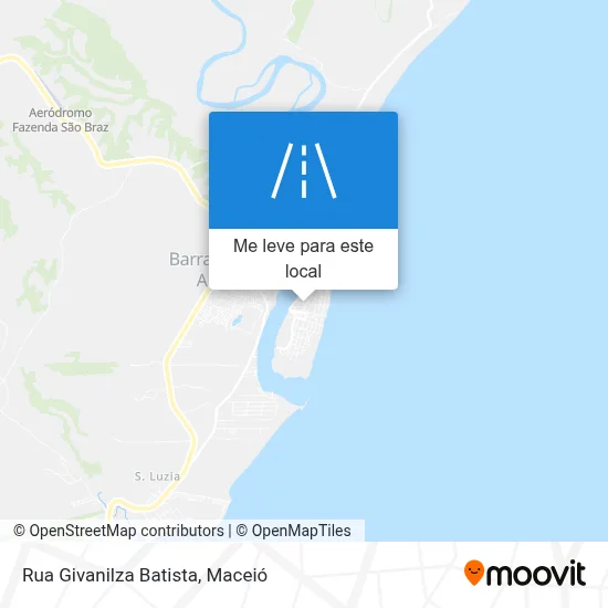 Rua Givanilza Batista mapa