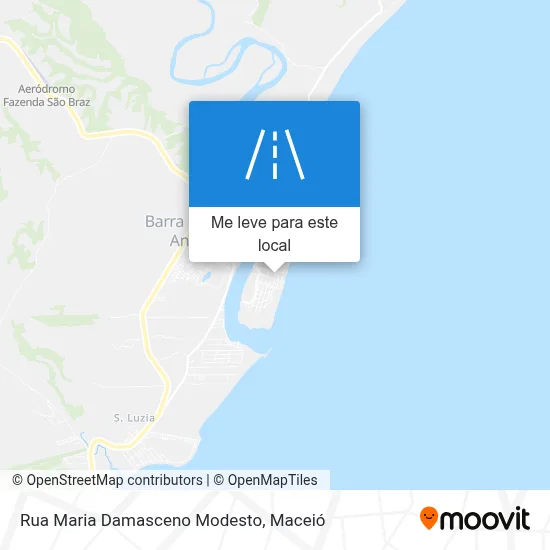Rua Maria Damasceno Modesto mapa