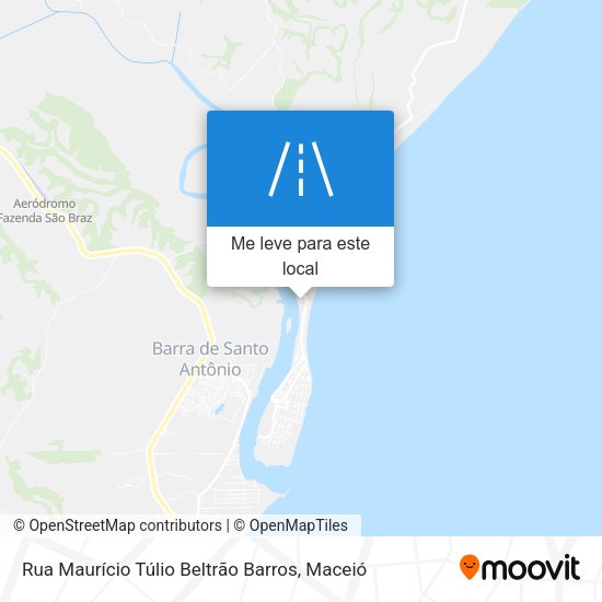 Rua Maurício Túlio Beltrão Barros mapa