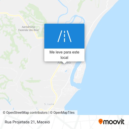 Rua Projetada 21 mapa