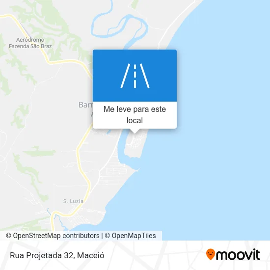Rua Projetada 32 mapa