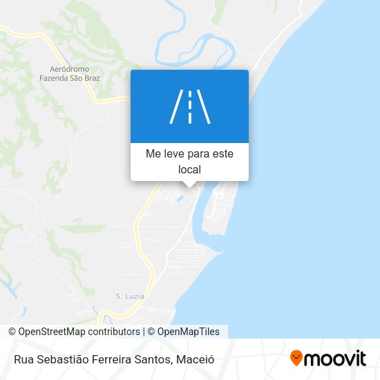 Rua Sebastião Ferreira Santos mapa