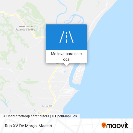 Rua XV De Março mapa