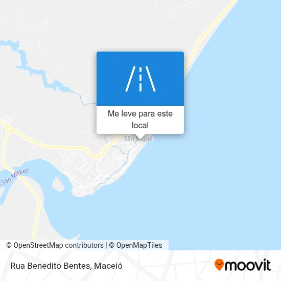 Rua Benedito Bentes mapa