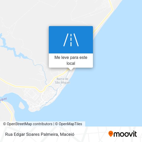 Rua Edgar Soares Palmeira mapa