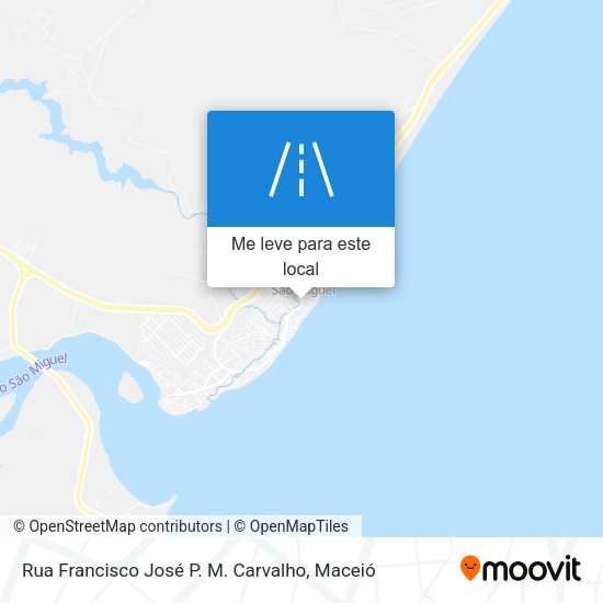 Rua Francisco José P. M. Carvalho mapa