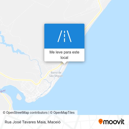 Rua José Tavares Maia mapa