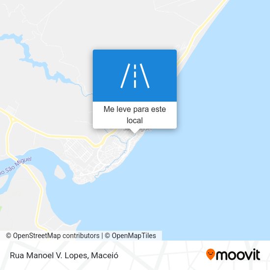 Rua Manoel V. Lopes mapa