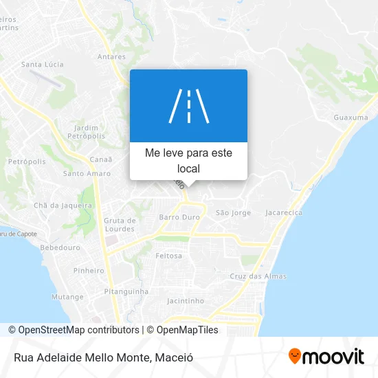 Rua Adelaide Mello Monte mapa