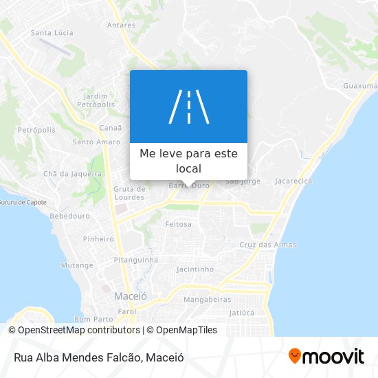 Rua Alba Mendes Falcão mapa