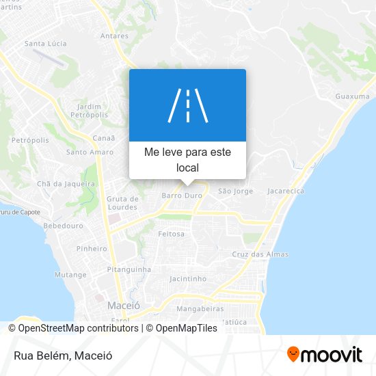 Rua Belém mapa