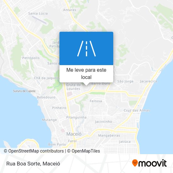 Rua Boa Sorte mapa
