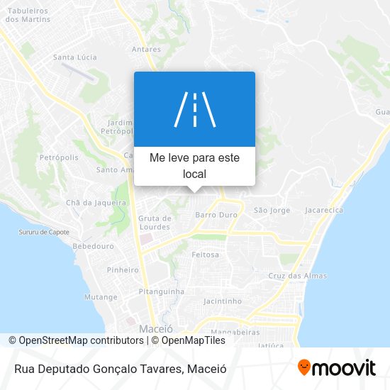 Rua Deputado Gonçalo Tavares mapa