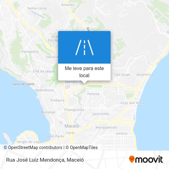 Rua José Luiz Mendonça mapa