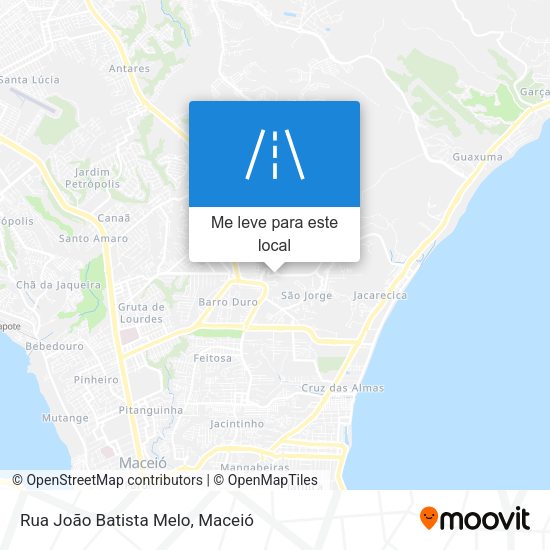 Rua João Batista Melo mapa