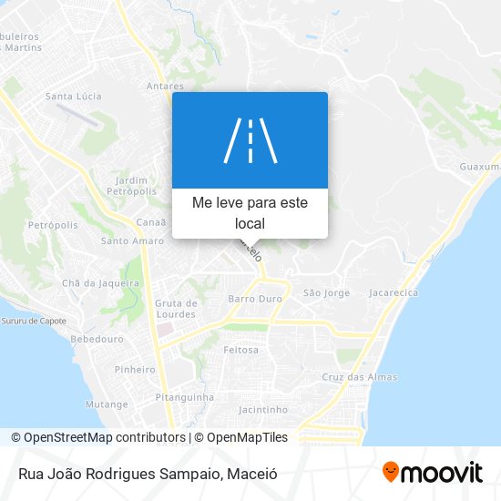 Rua João Rodrigues Sampaio mapa