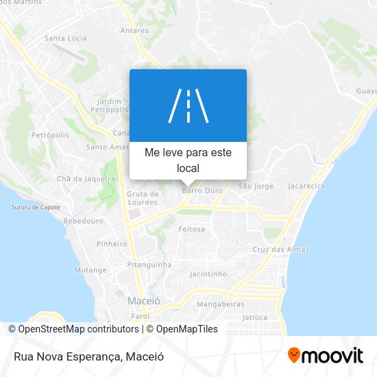 Rua Nova Esperança mapa