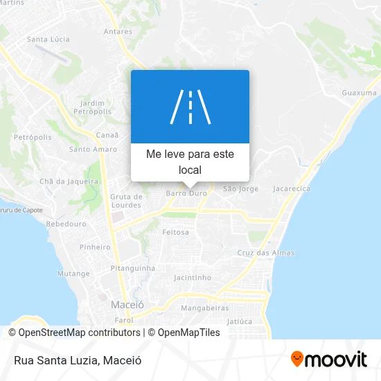 Rua Santa Luzia mapa