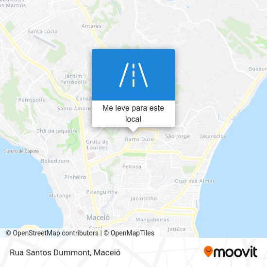 Rua Santos Dummont mapa