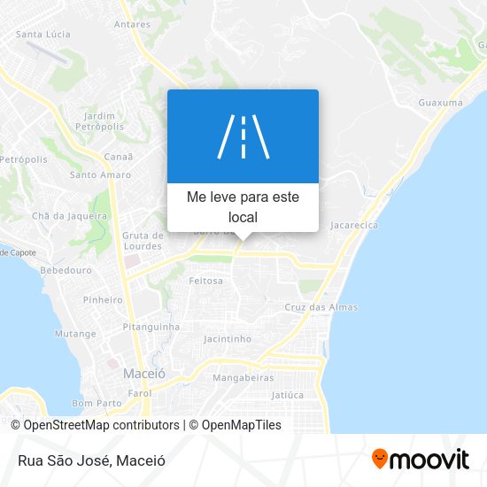 Rua São José mapa
