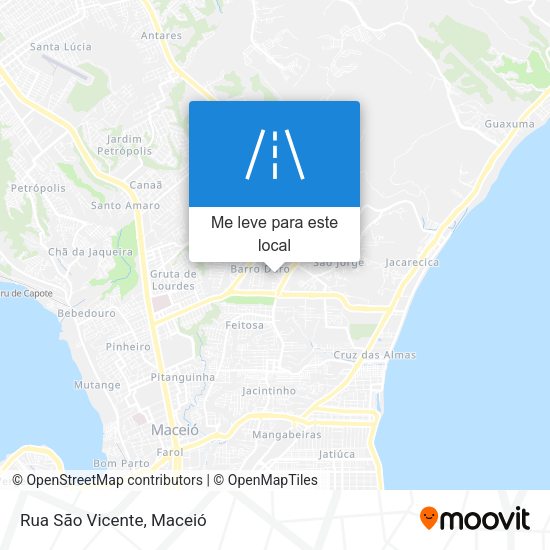 Rua São Vicente mapa