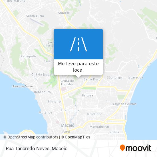 Rua Tancrêdo Neves mapa