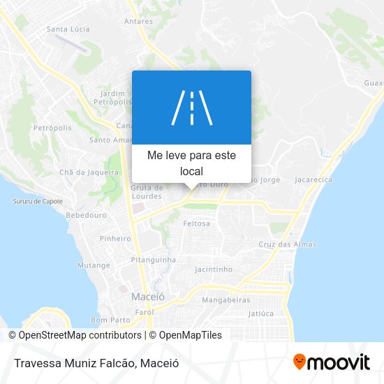 Travessa Muniz Falcão mapa