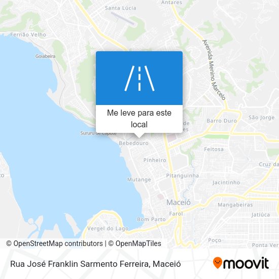 Rua José Franklin Sarmento Ferreira mapa