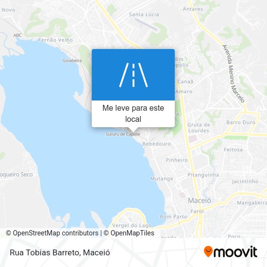 Rua Tobias Barreto mapa