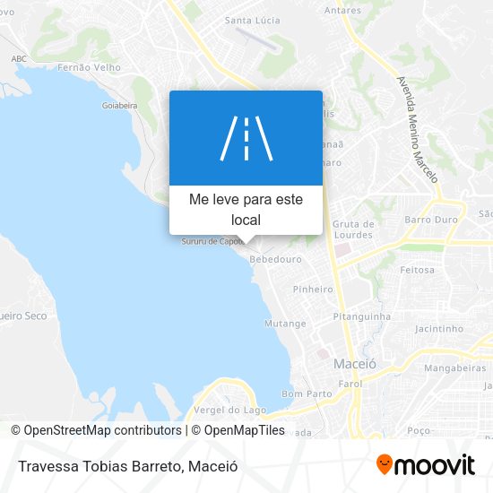 Travessa Tobias Barreto mapa