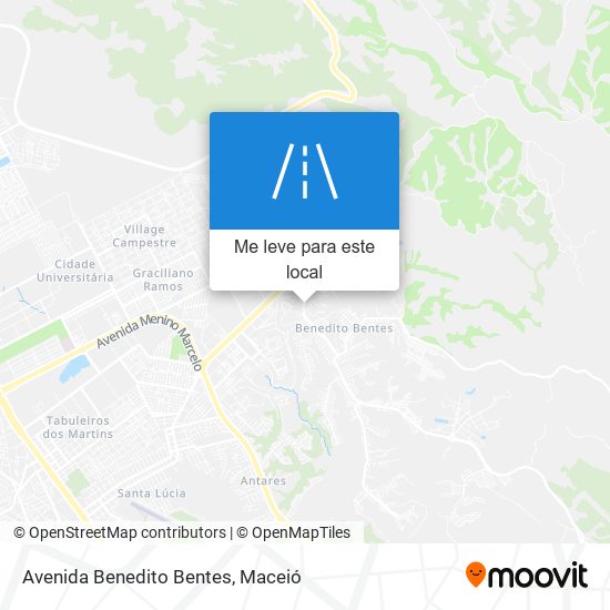 Avenida Benedito Bentes mapa
