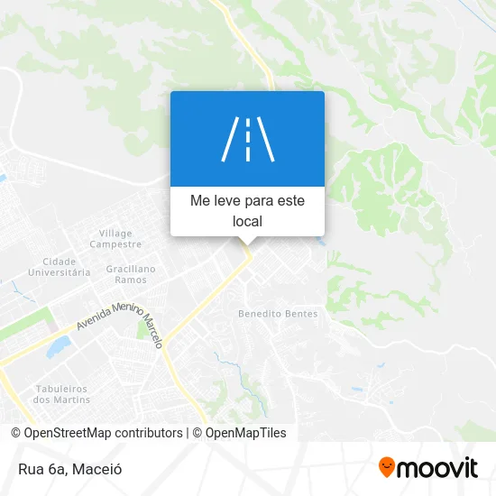 Rua 6a mapa