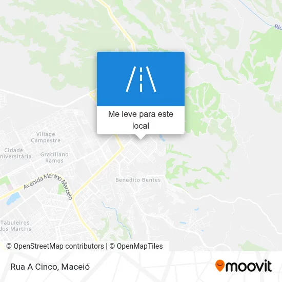 Rua A Cinco mapa