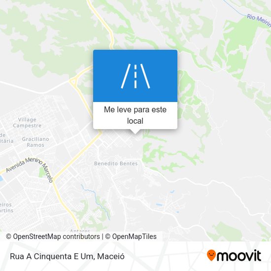 Rua A Cinquenta E Um mapa
