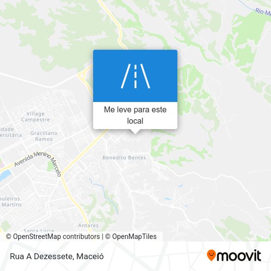 Rua A Dezessete mapa
