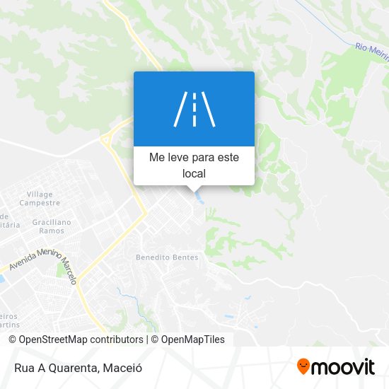 Rua A Quarenta mapa
