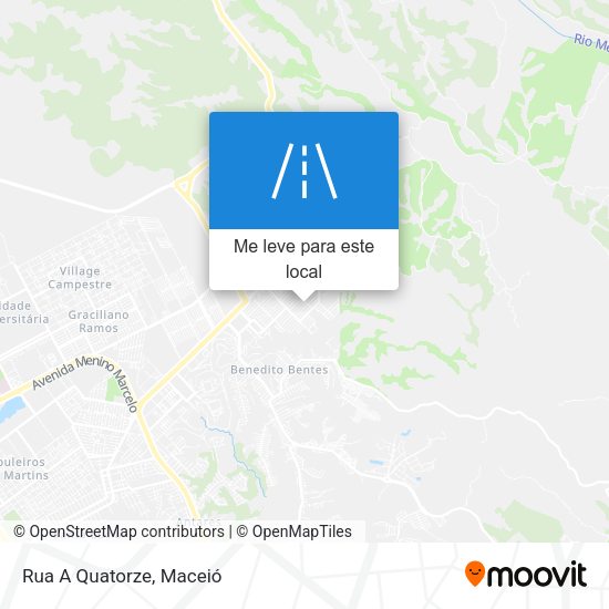 Rua A Quatorze mapa