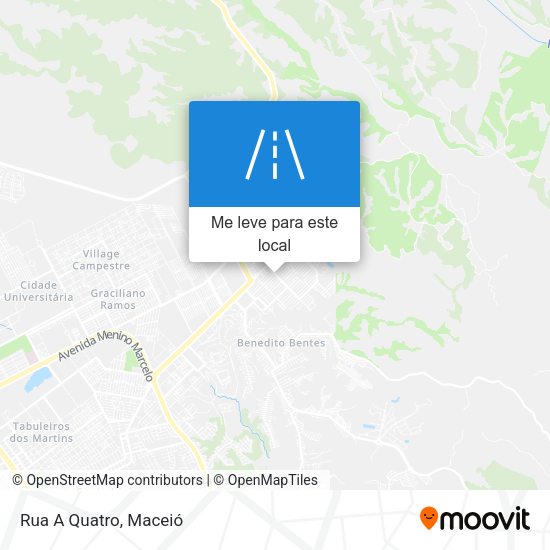 Rua A Quatro mapa