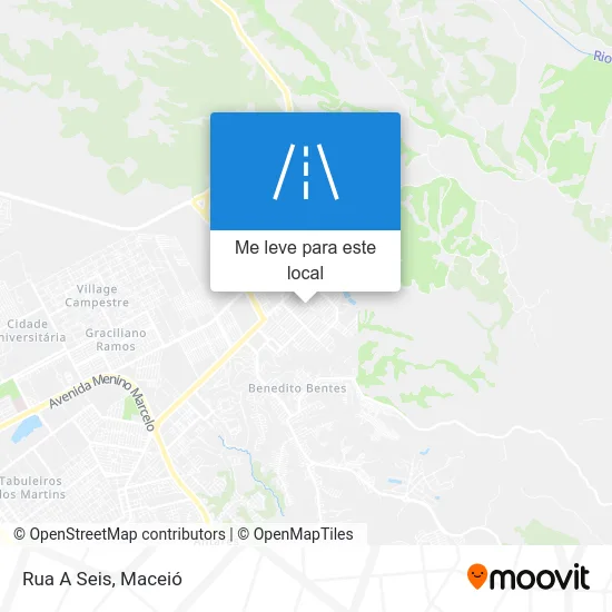 Rua A Seis mapa