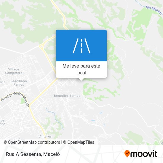 Rua A Sessenta mapa