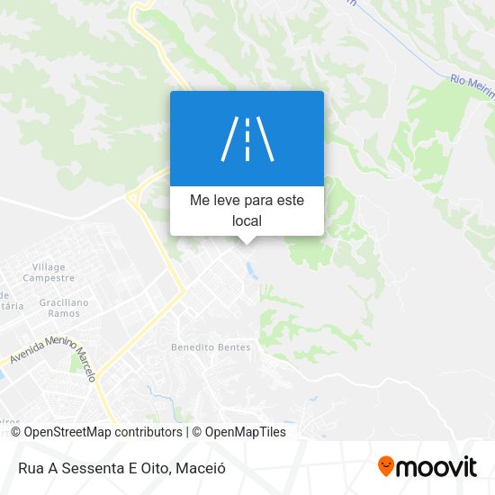 Rua A Sessenta E Oito mapa