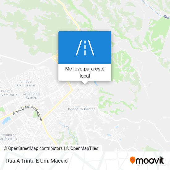Rua A Trinta E Um mapa