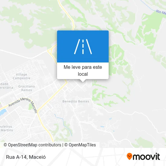 Rua A-14 mapa