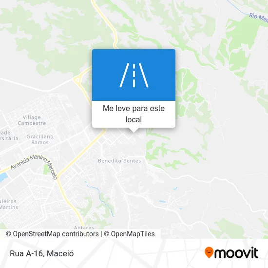 Rua A-16 mapa